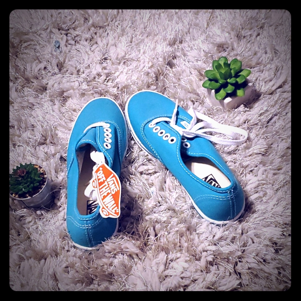 Teal vans shoes